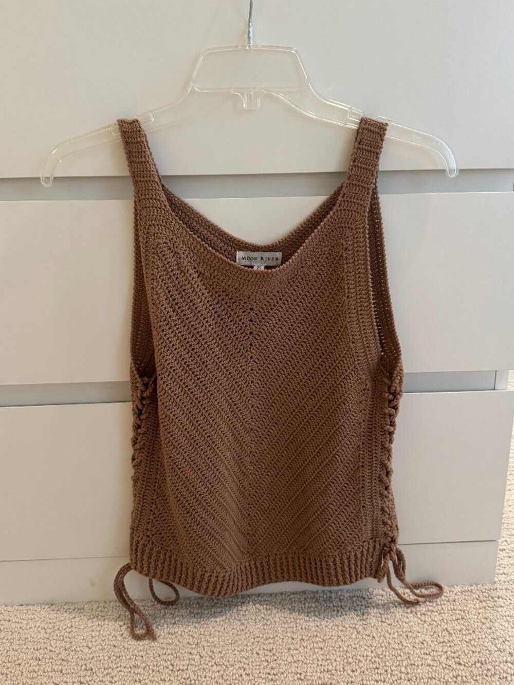 Moon River Crochet Knit Tank